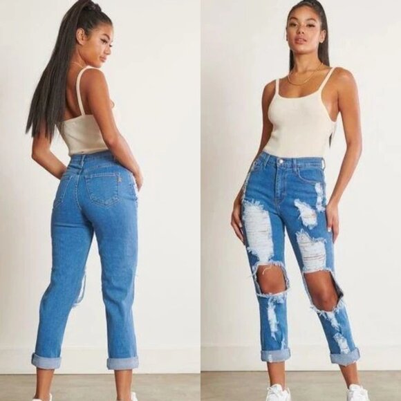 Cadell Distressed Jeans - Picture 1 of 3